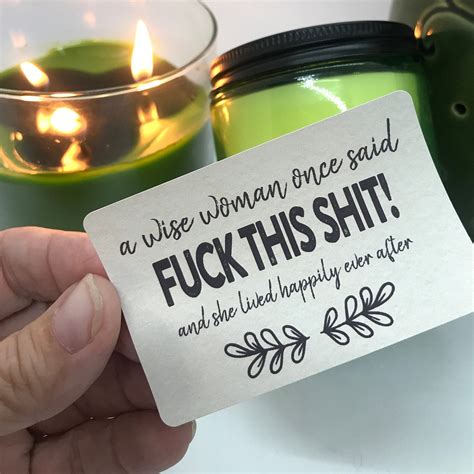 Printable Funny Candle Labels